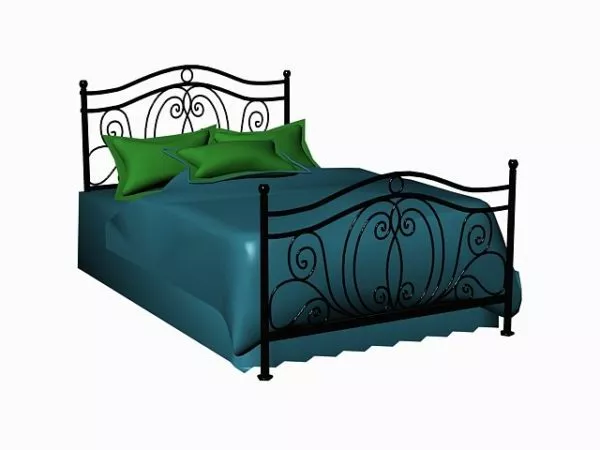 Wrought Iron Bed 3d model Wrought Iron Bed 3d model