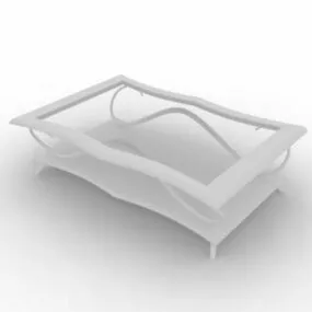 Wrought Iron Coffee Table Furniture 3d model