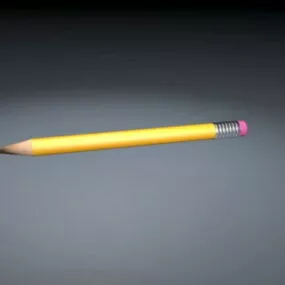 Yellow Pencil 3d model