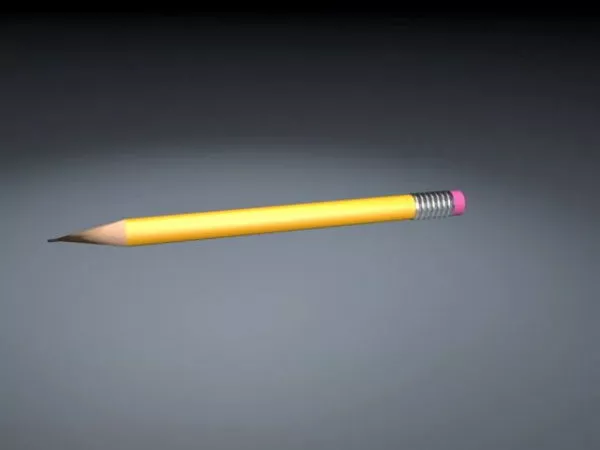 Pencils Stack 3d model