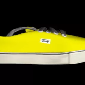 Yellow Vans Shoes 3d model