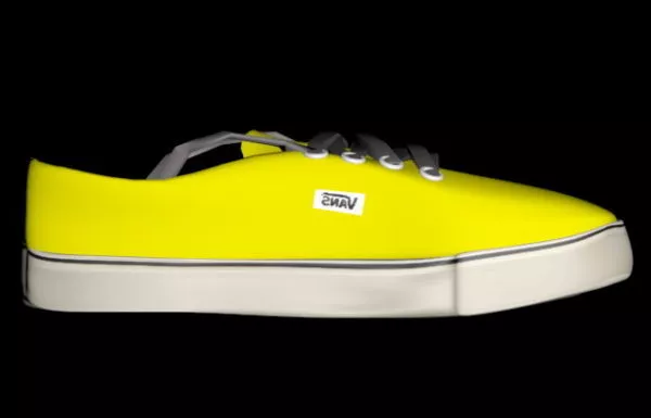 Yellow Vans Shoes 3d model Yellow Vans Shoes 3d model