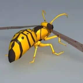 Yellow Wasp 3d model