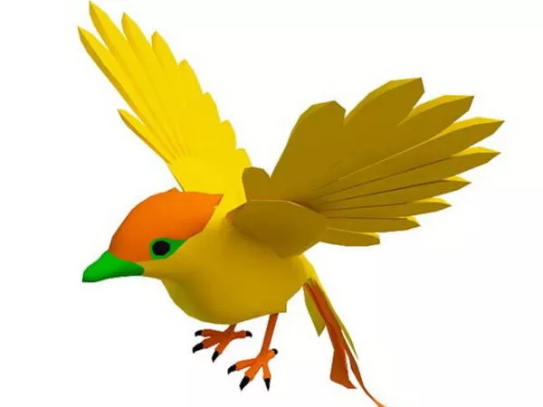 Robot Bird Helicopter 3d model