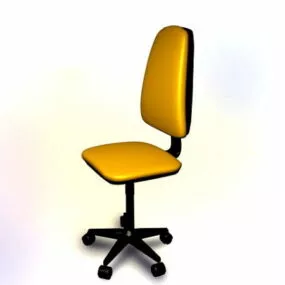 Yellow Office Chair 3d model