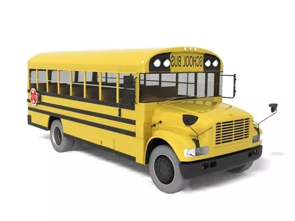 Yellow School Bus 3d model Yellow School Bus 3d model