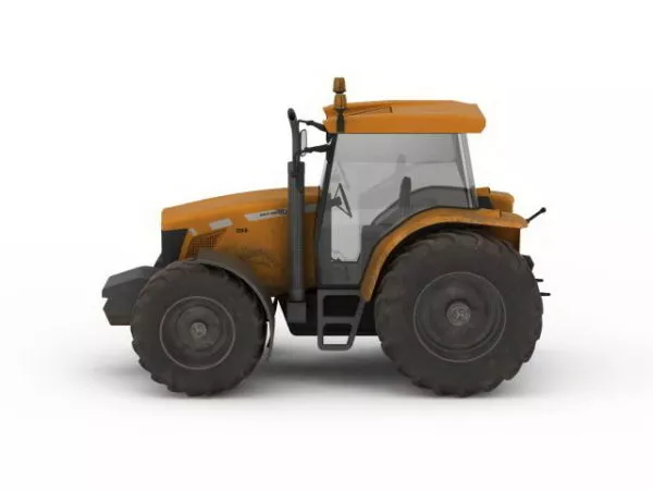 Yellow Tractor 3d model Yellow Tractor 3d model