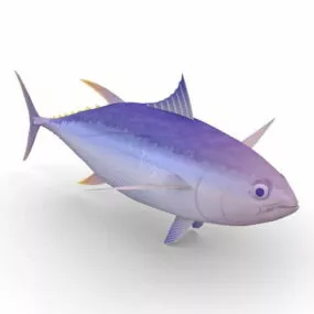 Yellowfin Tuna Fish Animal 3d model