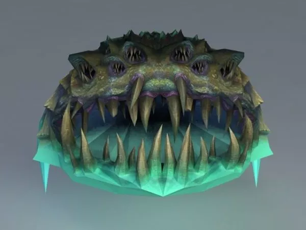 Sphere Head Doom Monster Character 3d model