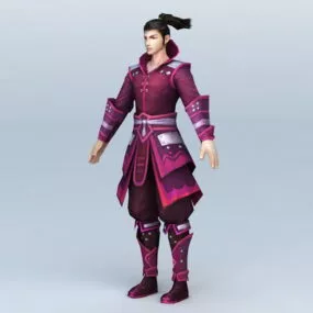 Young Man Warrior 3d model