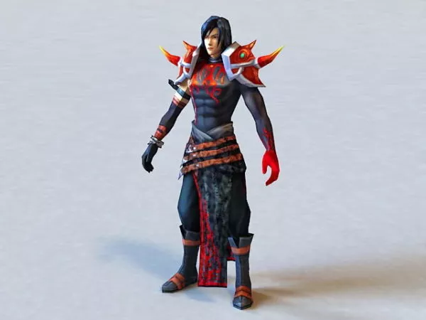 Warrior Agent Man Character 3d model