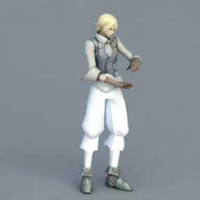 Young Wizard Apprentice 3d model