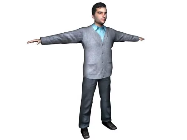 Character Young Businessman Stand 3d model Character Young Businessman Stand 3d model