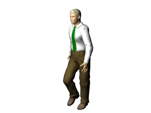 Character Young Businessman Walking 3d model Character Young Businessman Walking 3d model