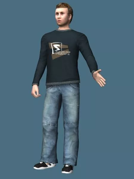 Young Man In Casual Clothes 3d model Young Man In Casual Clothes 3d model