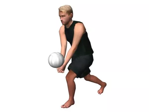 Simple Volleyball Ball 3d model