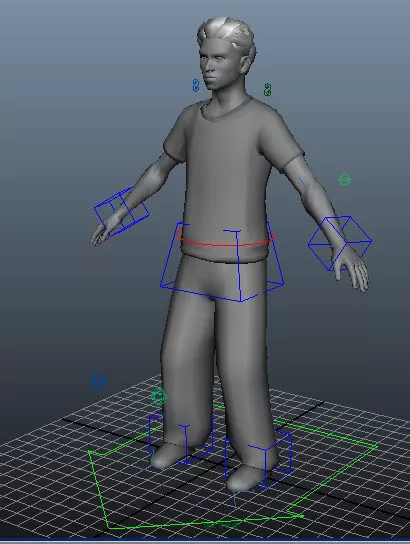 Young Man Rigged 3d model Young Man Rigged 3d model