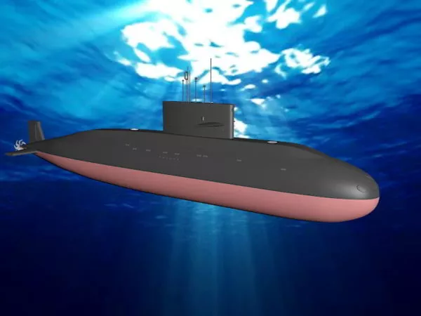 Yuan Class Submarine 3d model Yuan Class Submarine 3d model