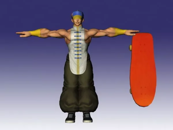 Yun Street Fighter Character 3d model Yun Street Fighter Character 3d model
