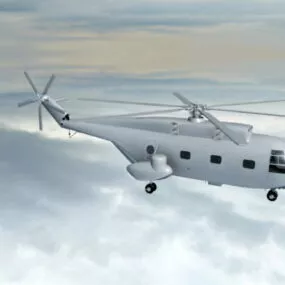 Z-8 Transport Helicopter 3d model
