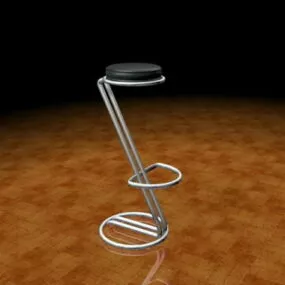 Z Shaped Bar Stool 3d model