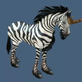 Zebra Unicorn 3d model