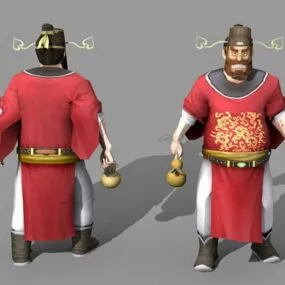 Zhong Kui Chinese God Character 3d model