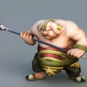 Zhu Bajie Cartoon 3d model