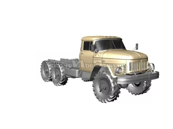 Zil 131 Truck 3d model Zil 131 Truck 3d model