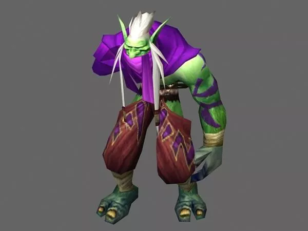 Warcraft Draenei Character 3d model