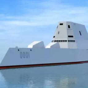 Zumwalt-class Destroyer 3d model