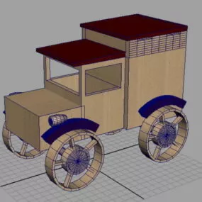 Wooden Model Truck 3d model