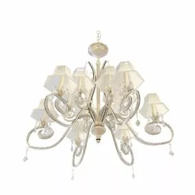 12 Light Chandelier Design 3d model