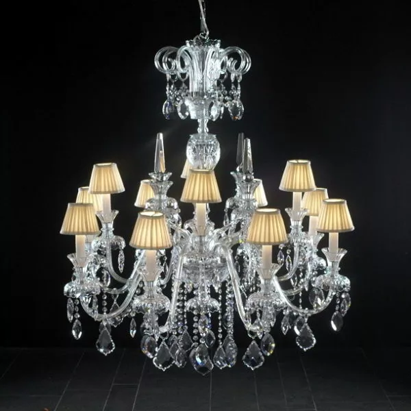 Living Room 12 Lights Chandeliers Shades 3d model Living Room 12 Lights Chandeliers Shades 3d model