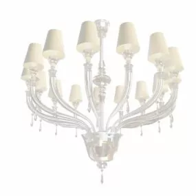 15 Arm Chandelier Light 3d model
