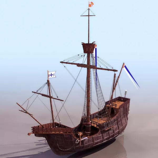 Sailing Ship Renaissance Age 3d model
