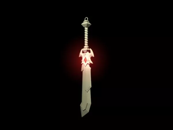 Gaming Ruby Sword 3d model Gaming Ruby Sword 3d model