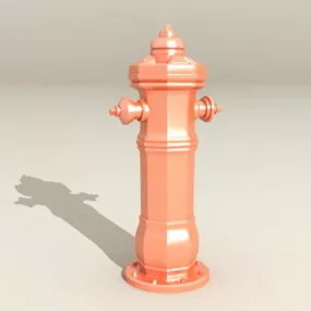 Street Fire Hydrant Lowpoly 3d model