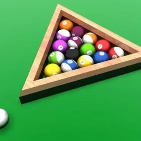 Billiard Pool Balls 3d model