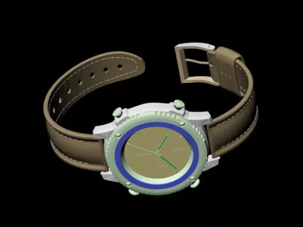 Simple Wrist Watch 3d model Simple Wrist Watch 3d model