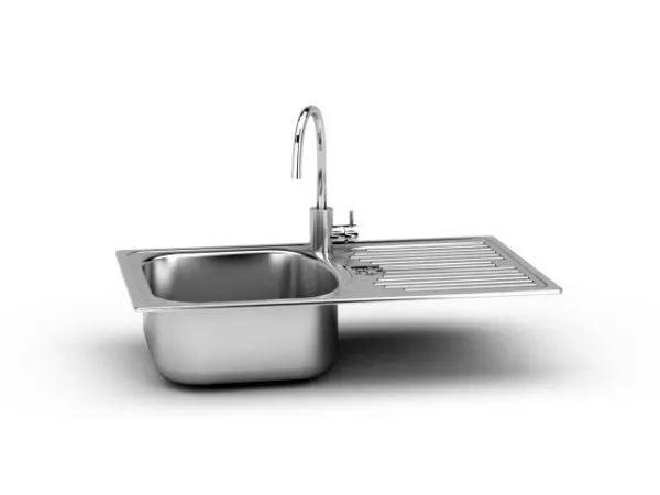 Kitchen Stainless Steel Sink 3d model Kitchen Stainless Steel Sink 3d model