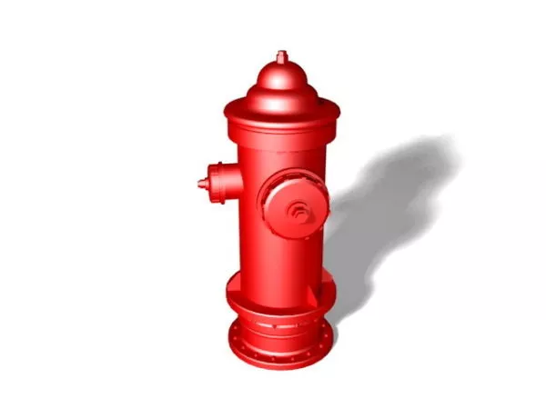 Rustic Fire Hydrant 3d model