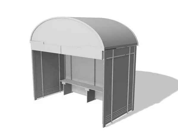 Passenger Red Bus 3d model