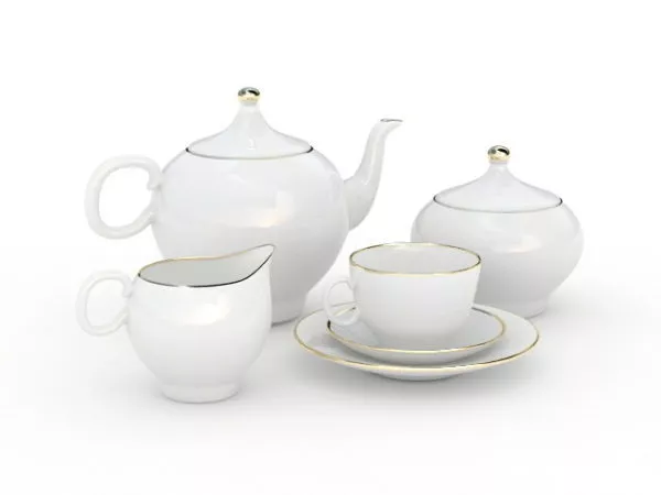 Porcelain Teapot 3d model