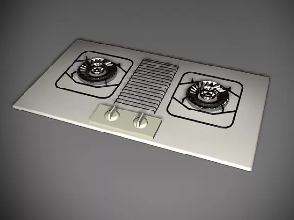 Commercial Kitchen Stove 3d model