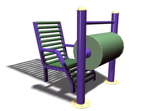 Gym Equipment Rack Like Tube Frame 3d model