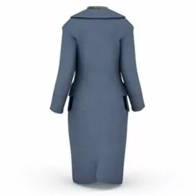 Women Overcoat Fashion 3d model
