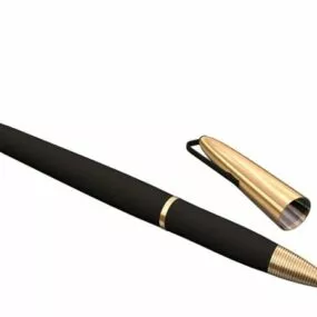 School Ballpoint Pen 3d model