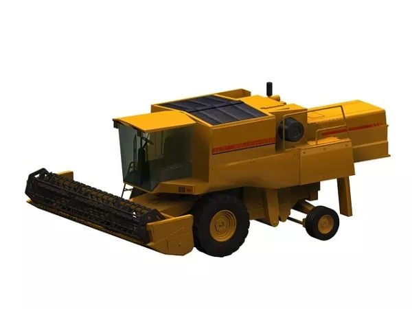Industrial Machine Yellow Combine Harvester 3d model Industrial Machine Yellow Combine Harvester 3d model