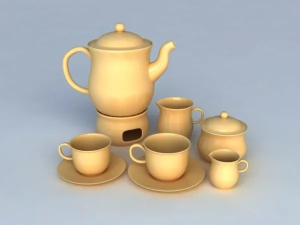 Vintage Teapot 3d model
